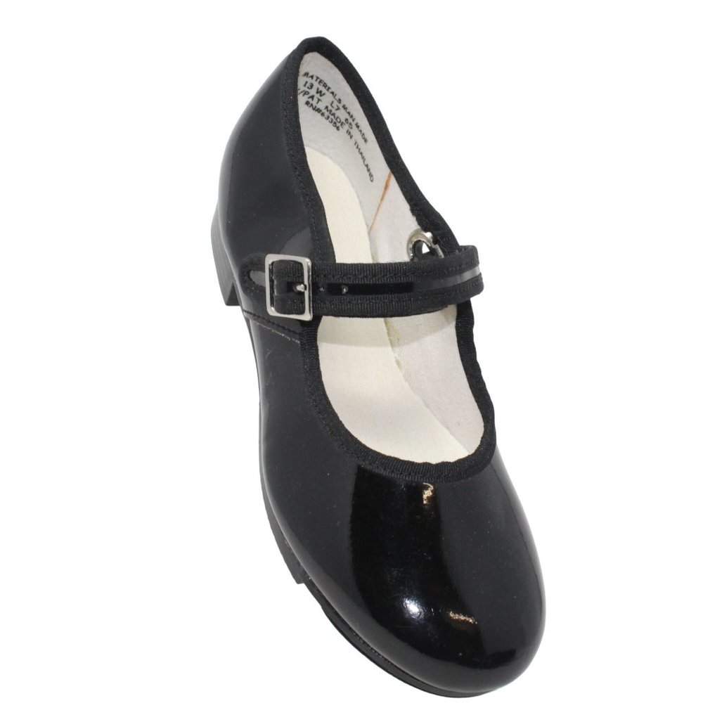 Capezio Child 3800C 13W Black Patenlite Mary Jane TeleTone Tap Shoe